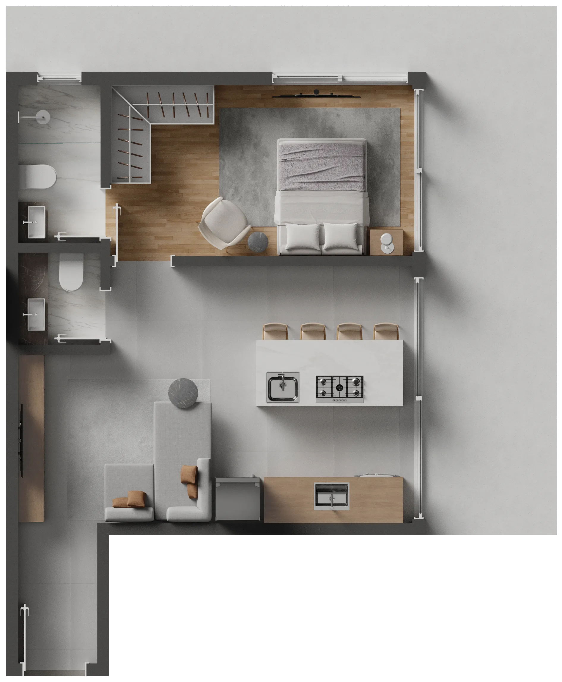 Oazy Santo Antônio: Premium Studio in Santo Antônio de Lisboa