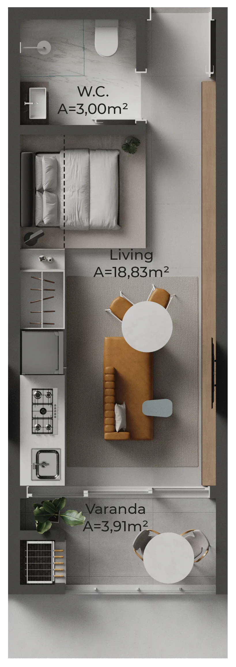 Oazy Santo Antônio: Premium Studio in Santo Antônio de Lisboa