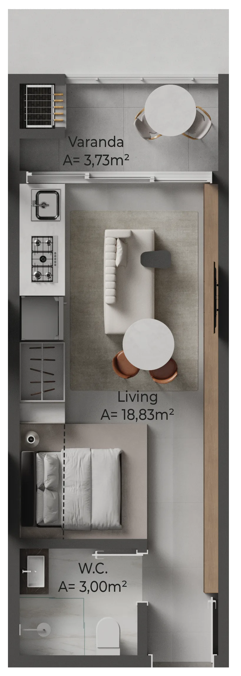 Oazy Santo Antônio: Premium Studio in Santo Antônio de Lisboa