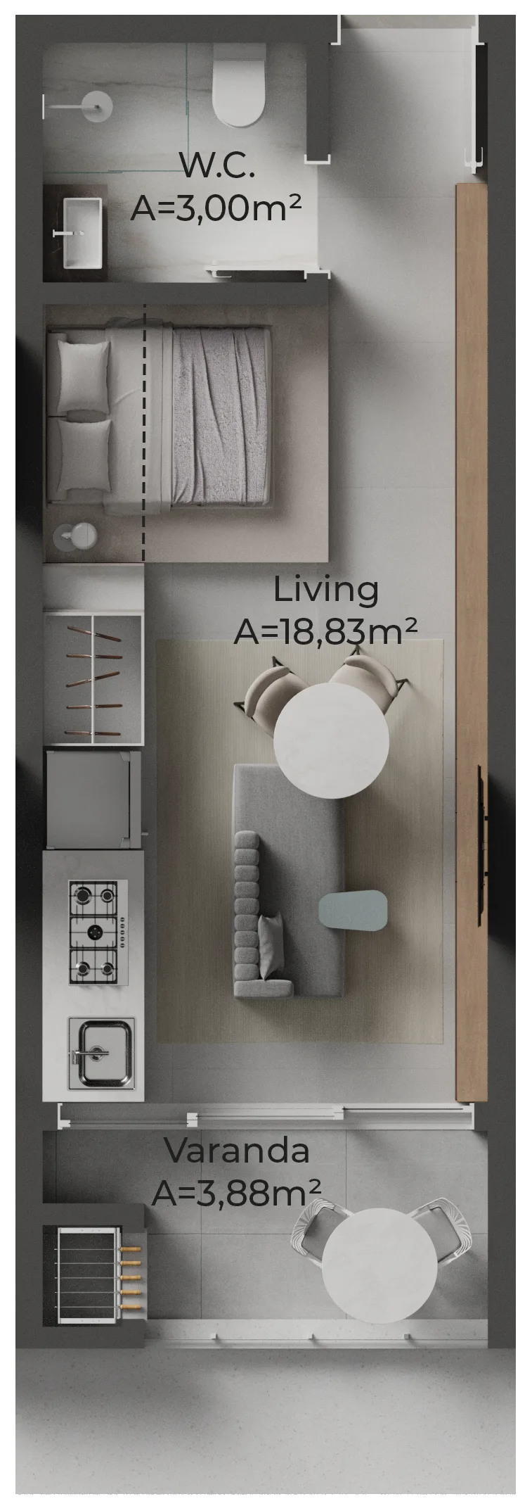 Oazy Santo Antônio: Premium Studio in Santo Antônio de Lisboa