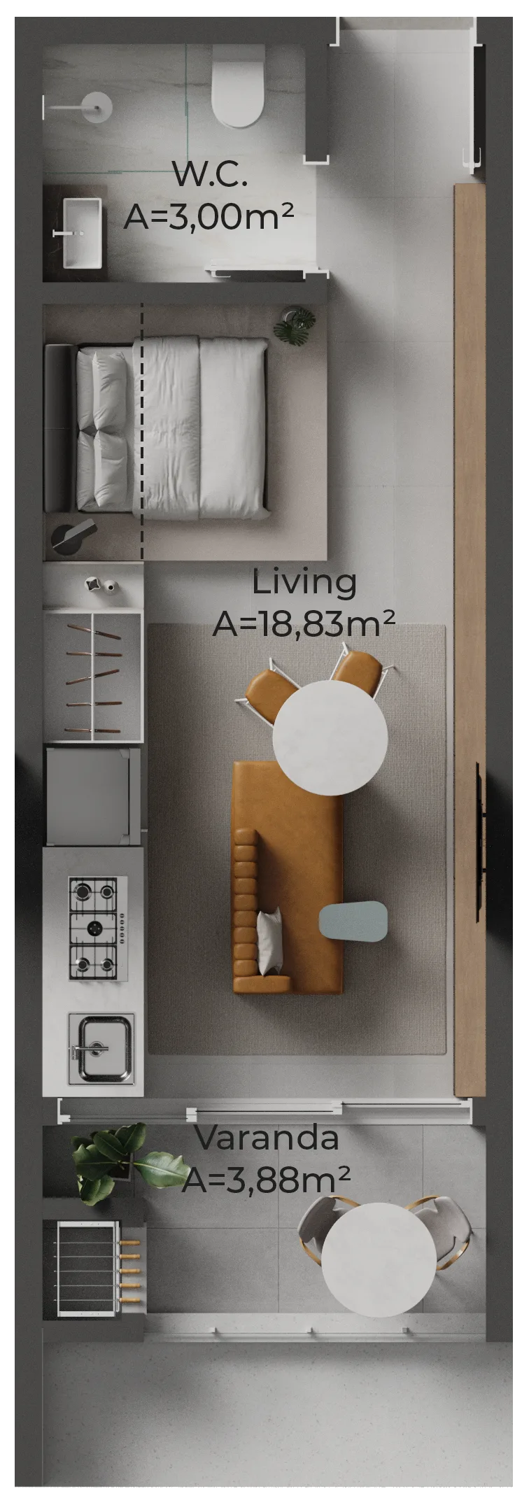 Oazy Santo Antônio: Premium Studio in Santo Antônio de Lisboa