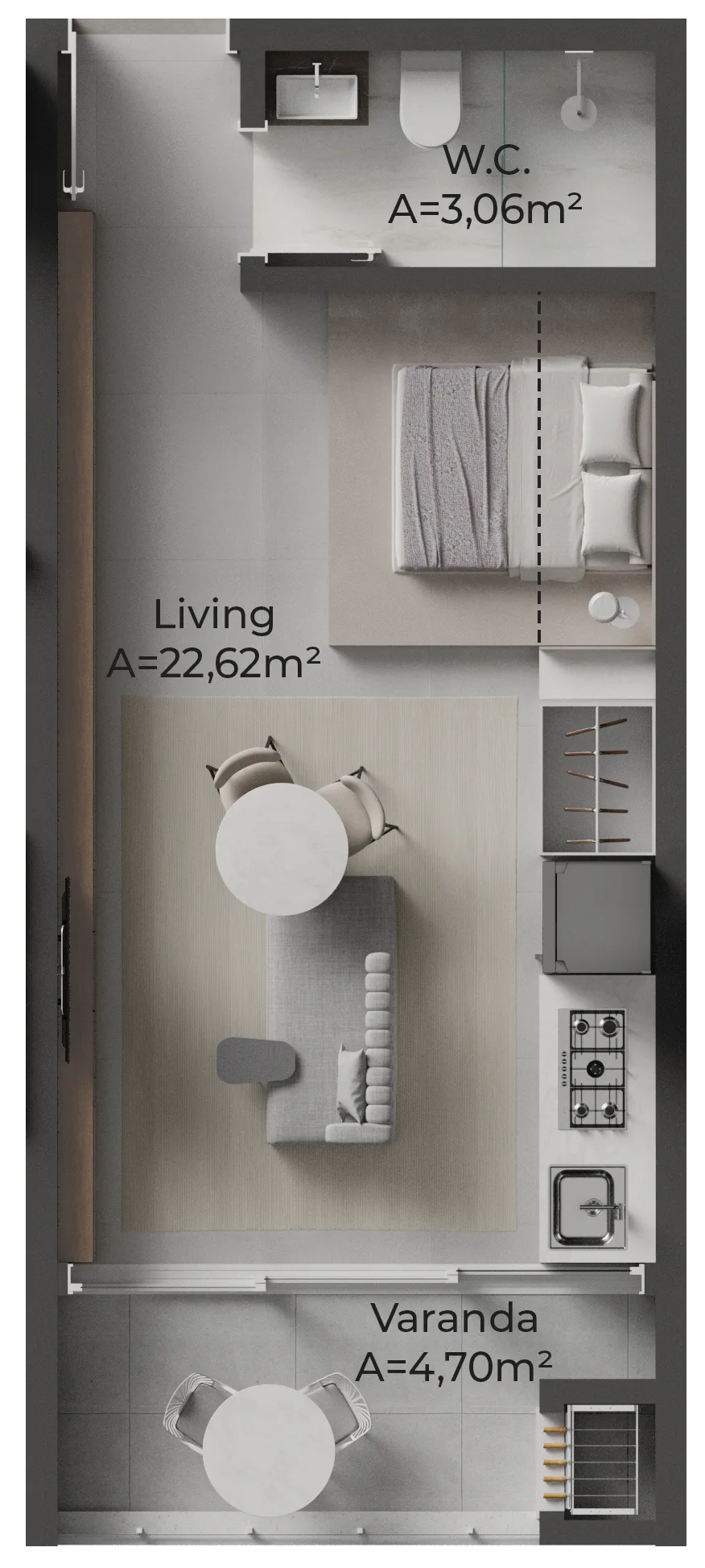 Oazy Santo Antônio: Premium Studio in Santo Antônio de Lisboa