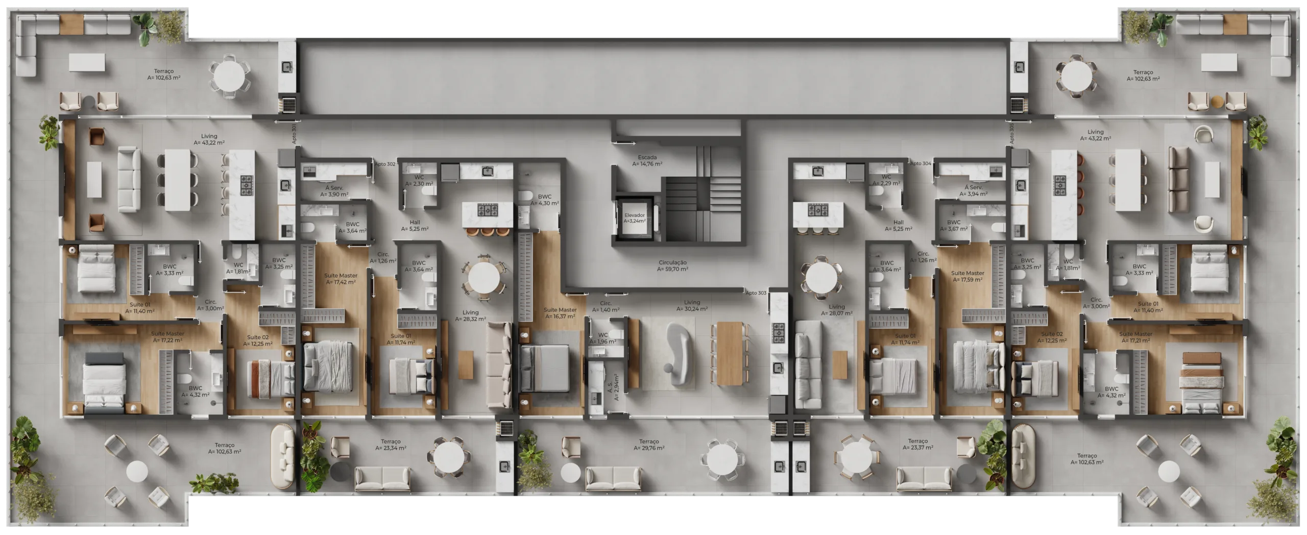 Allameda Santo Antônio: Contemporary Studios Florianópolis