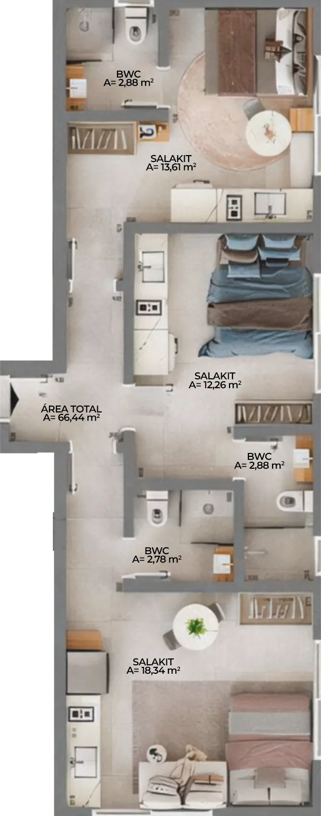 Cidadez Smart Living: Contemporary Studio in Campinas