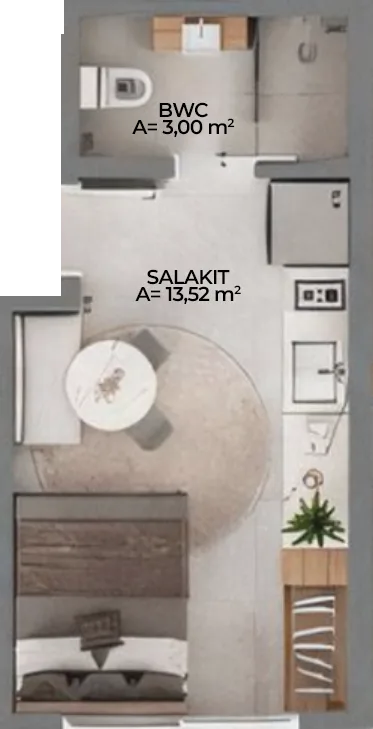 Cidadez Smart Living: Contemporary Studio in Campinas