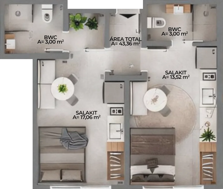 Cidadez Smart Living: Contemporary Studio in Campinas