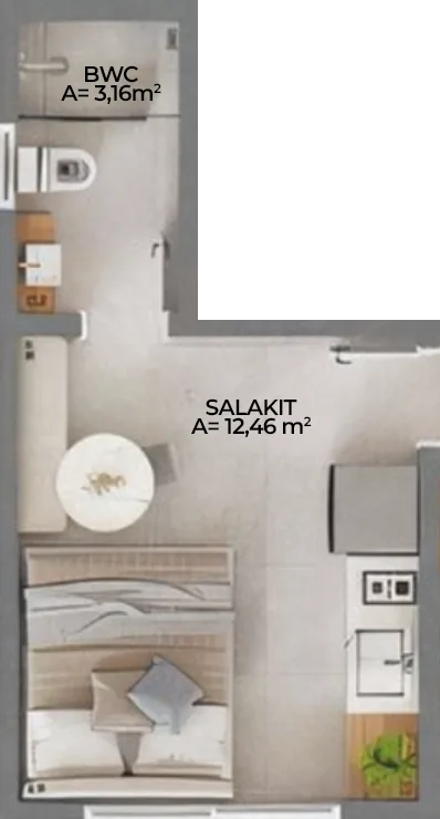 Cidadez Smart Living: Contemporary Studio in Campinas