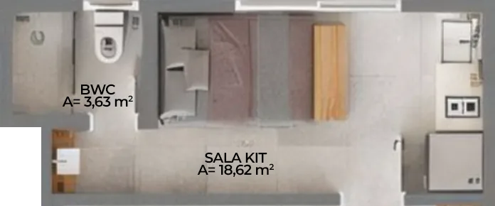 Cidadez Smart Living: Contemporary Studio in Campinas