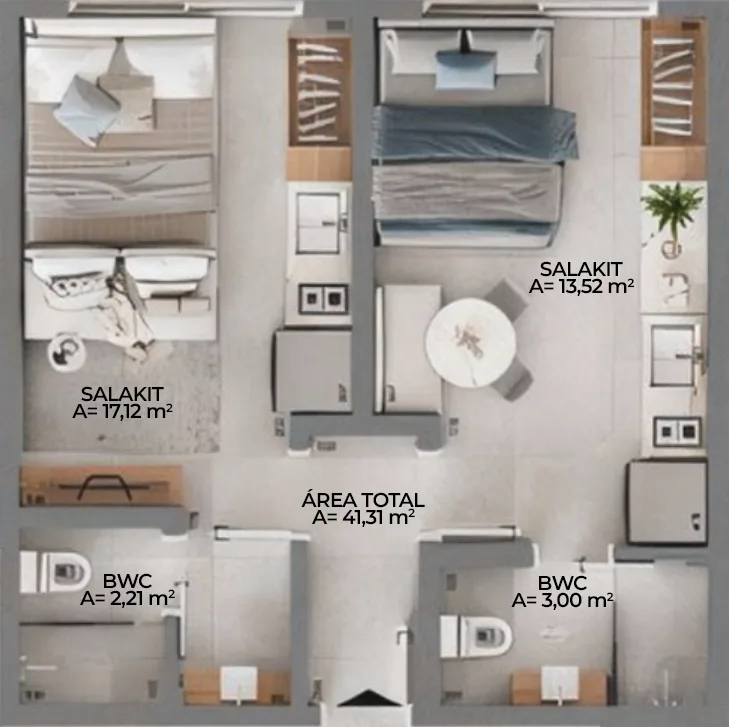 Cidadez Smart Living: Contemporary Studio in Campinas