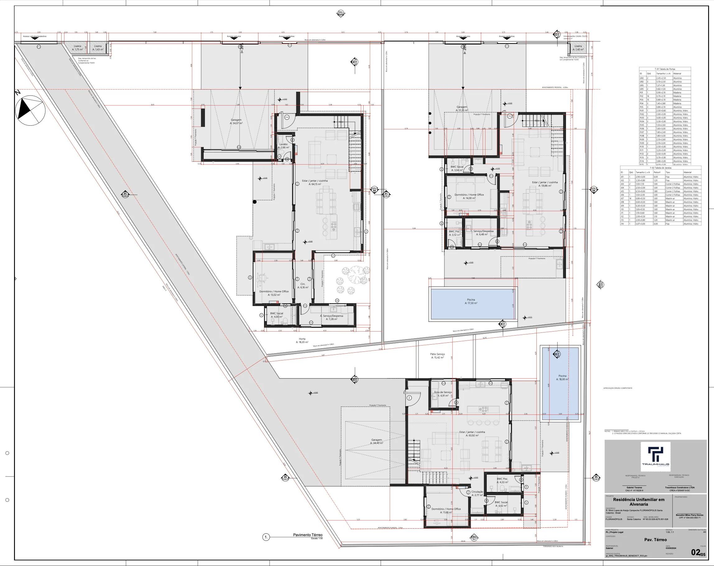 Silvio Lopes Project: Luxury House with Rooftop in Rio Tavares