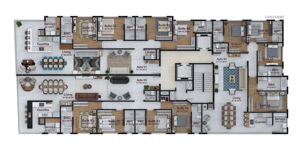 CNA Cartier Residence: Ultra-Luxury Oceanfront House in Itapema - Itapema - Floor Plan 1 | Rocks Investments