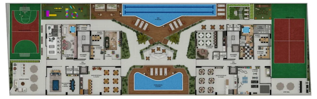 Brava Garden Home Club: Premium Apartment with Ocean Views in Itajaí - Itajaí - Floor Plan 1 | Rocks Investments