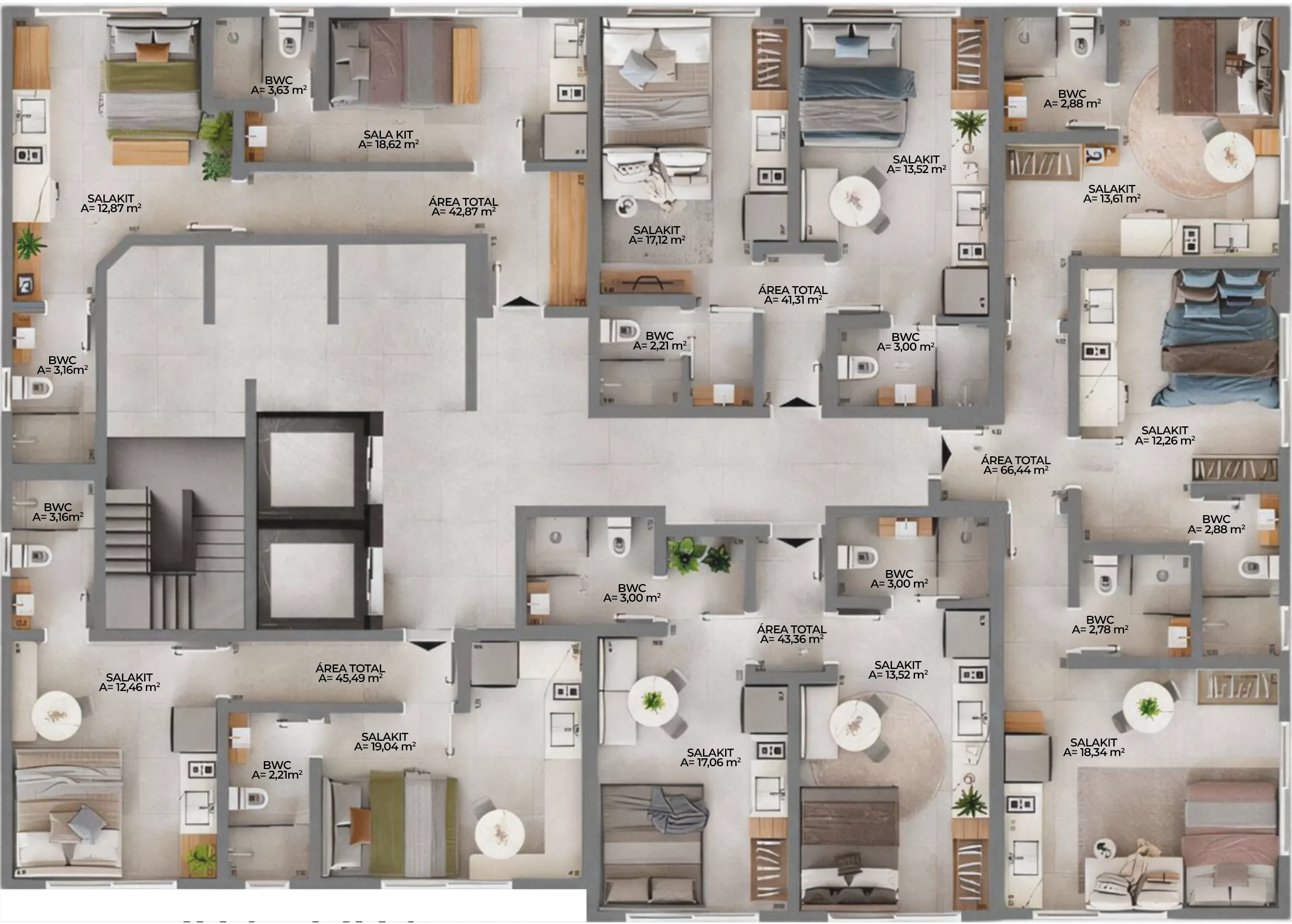 Cidadez Smart Living: Contemporary Studio in Campinas