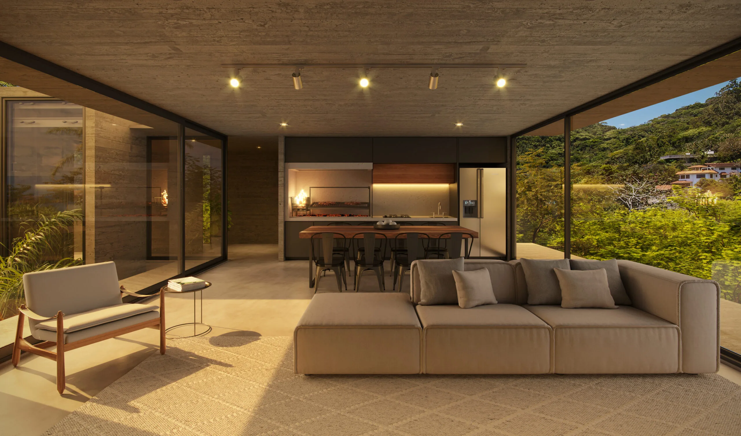 AYA Casas: Ultra-Luxury Brutalist Residence with Private Garden in Balneário Camboriú