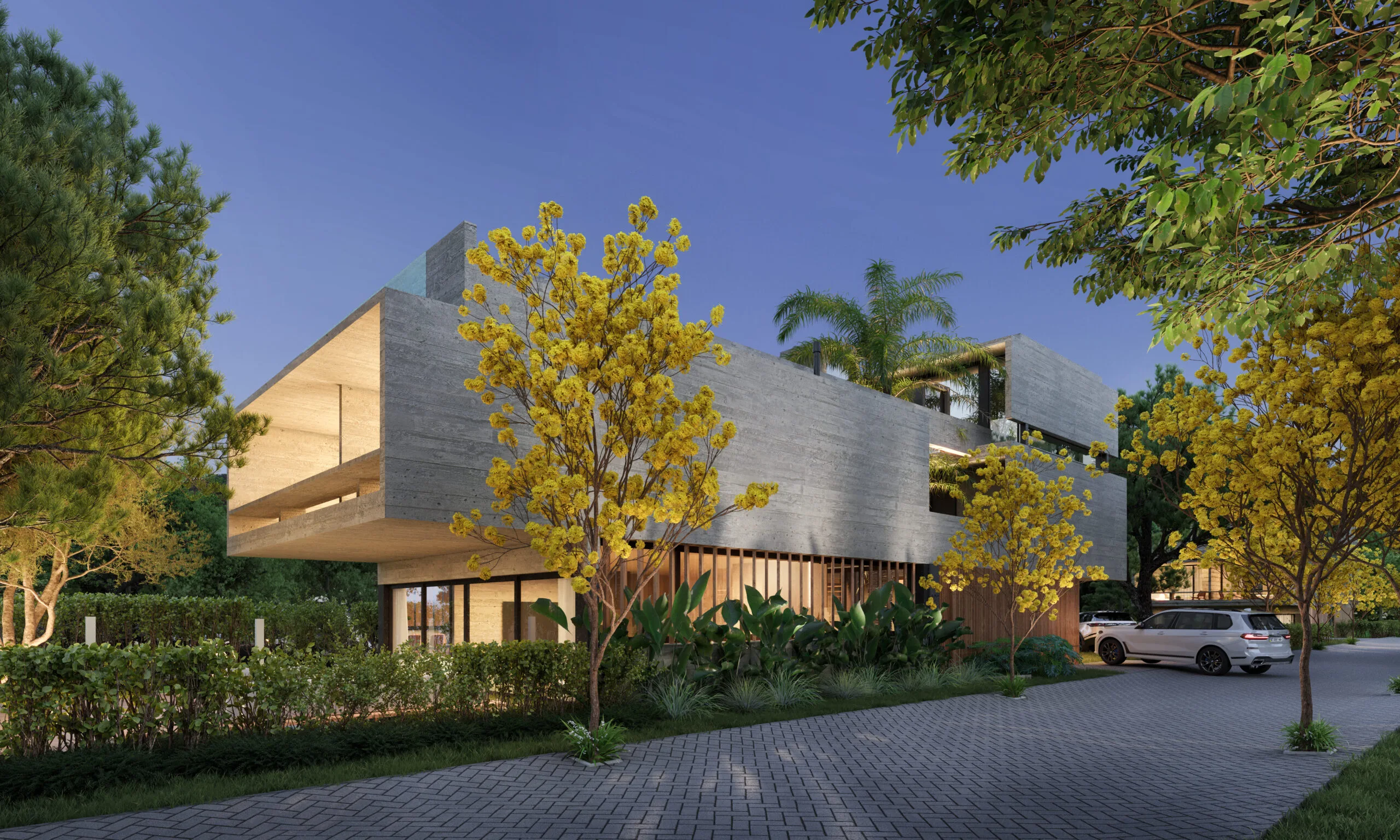 AYA Casas: Ultra-Luxury Brutalist Residence with Private Garden in Praia do Estaleiro