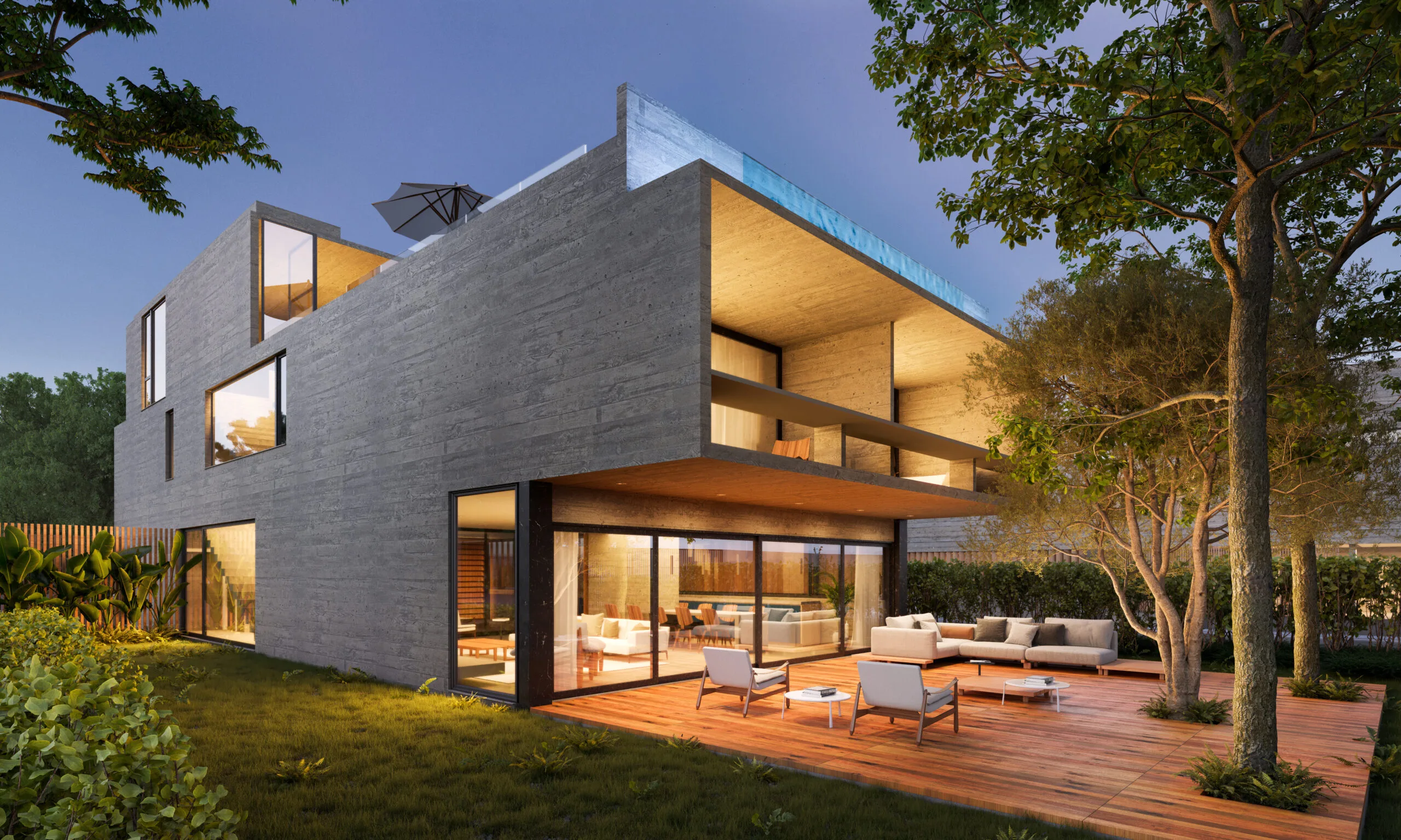 AYA Casas: Ultra-Luxury Brutalist Residence with Private Garden in Praia do Estaleiro