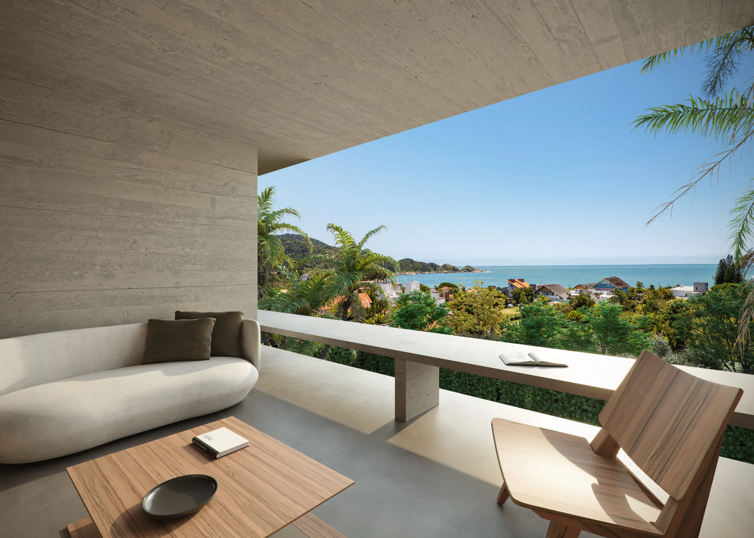 AYA Casas: Ultra-Luxury Brutalist Residence with Private Garden in Praia do Estaleiro