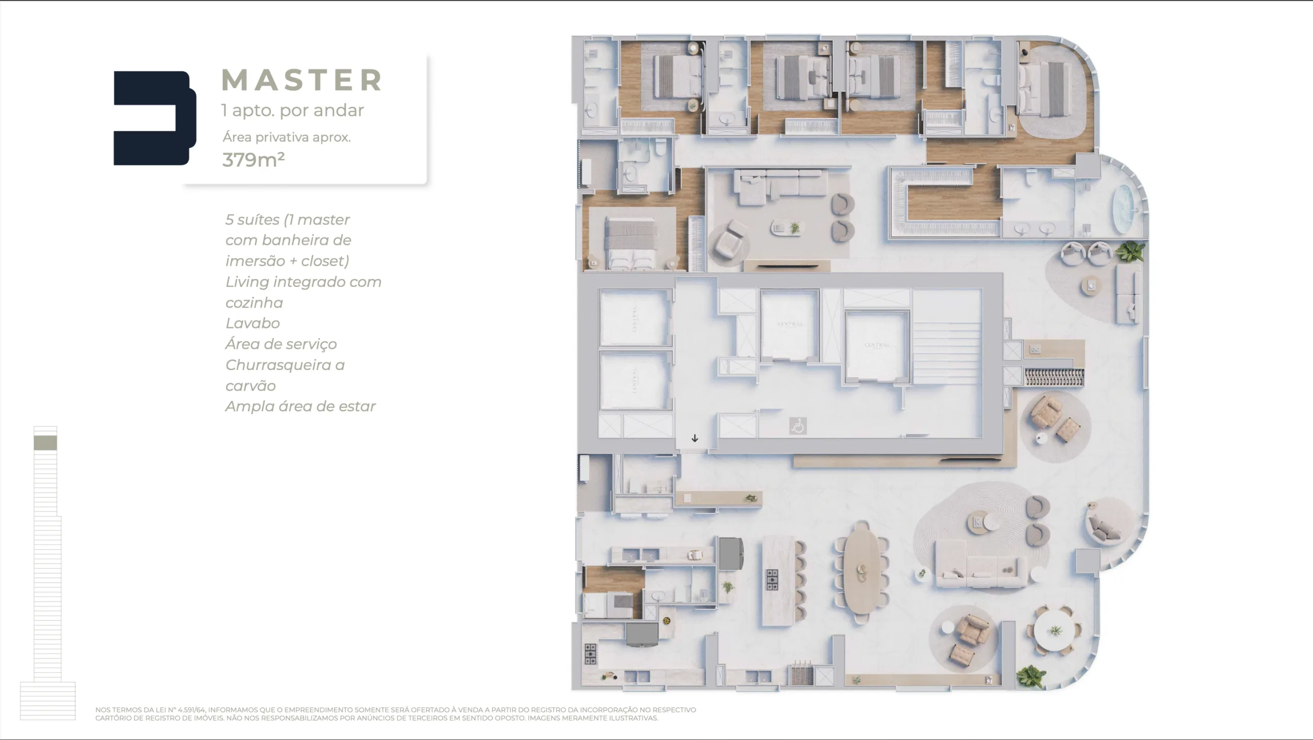 Central Tower: Luxury Apartment in Centro