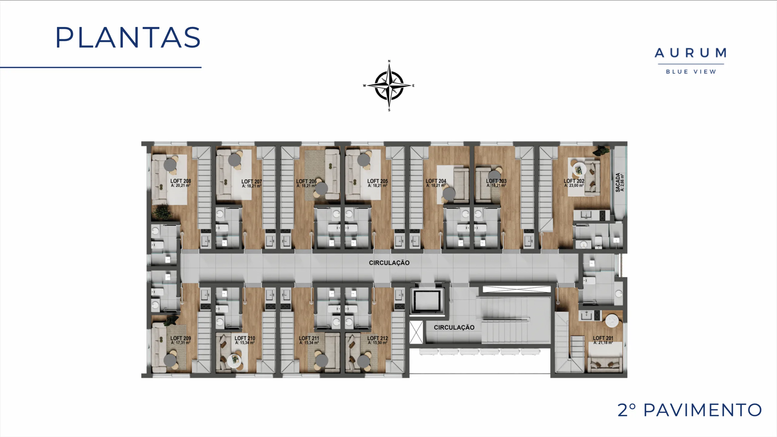 Aurum Blue View: Contemporary Loft with Swimming Pool in Jurerê