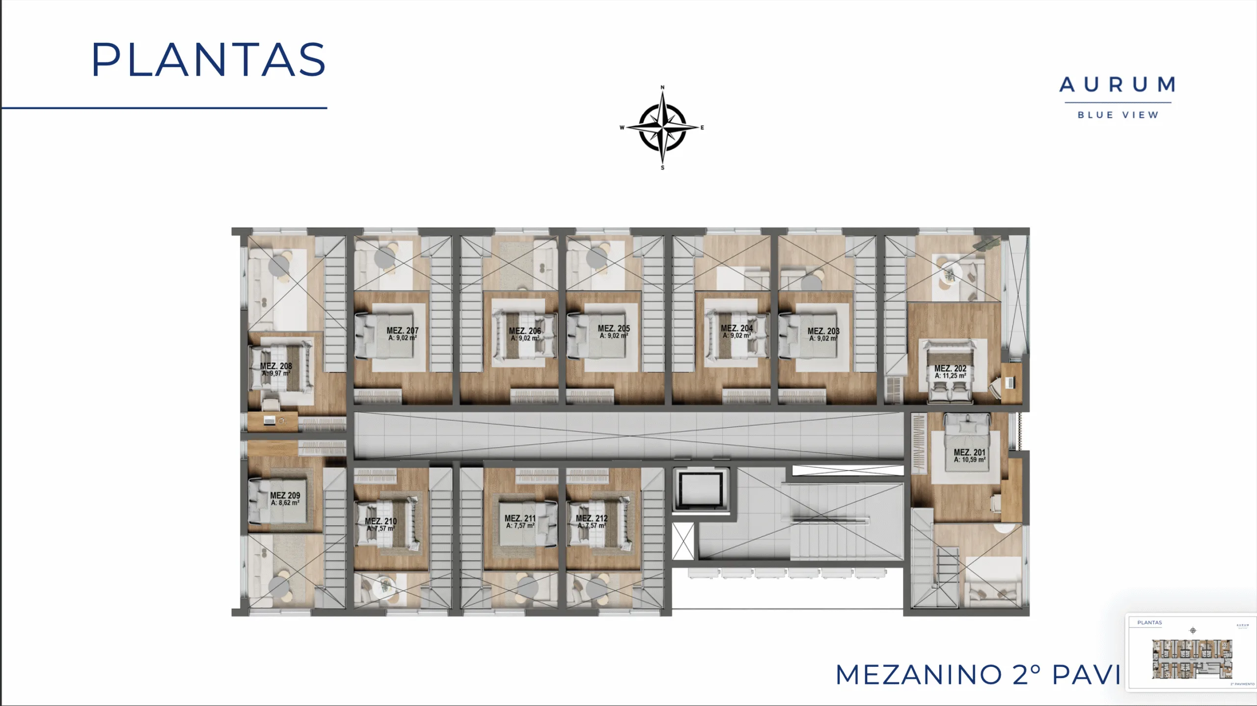 Aurum Blue View: Contemporary Loft with Swimming Pool in Jurerê