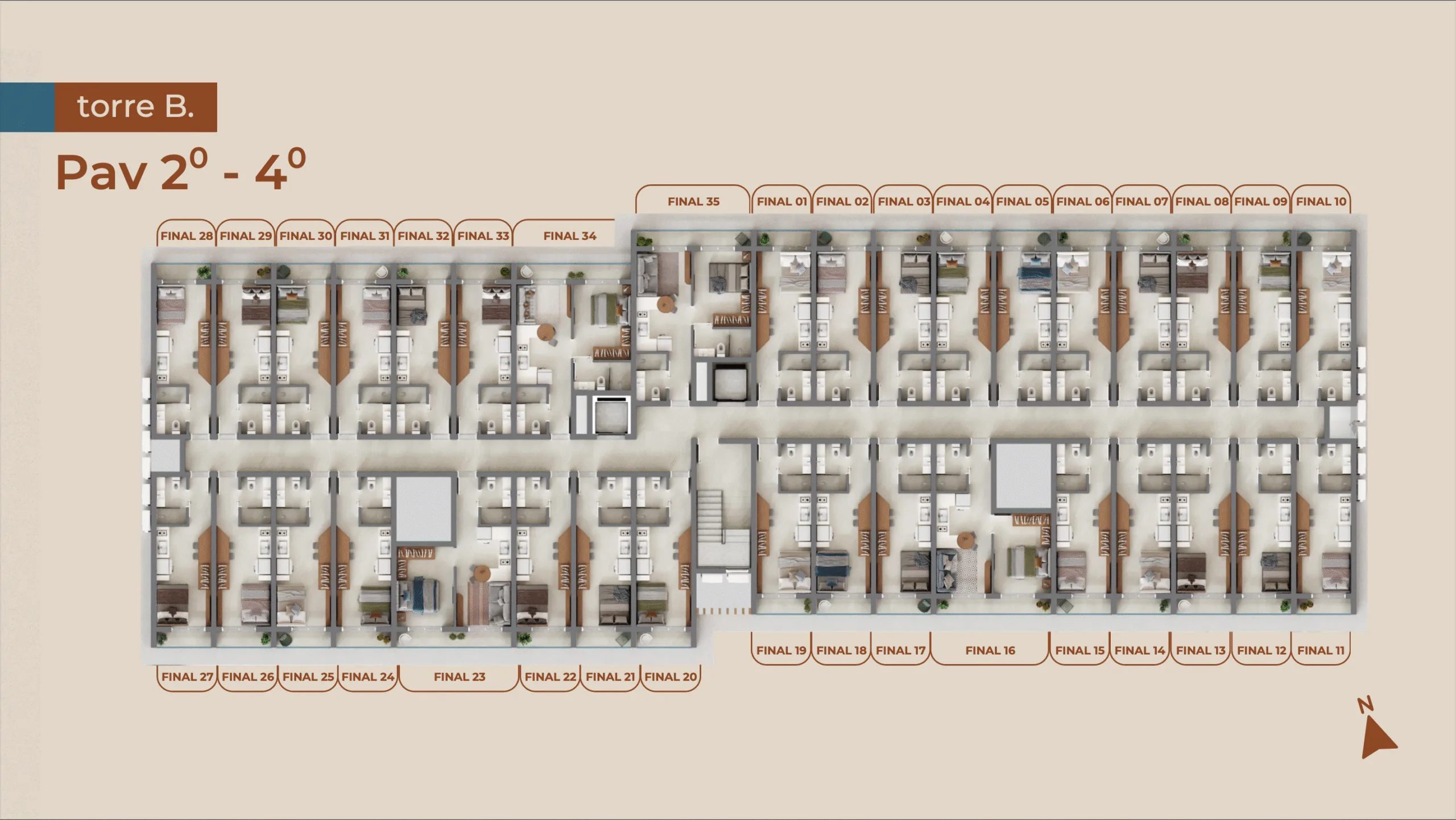 Upside Beach Studios: Contemporary Penthouse in Florianópolis