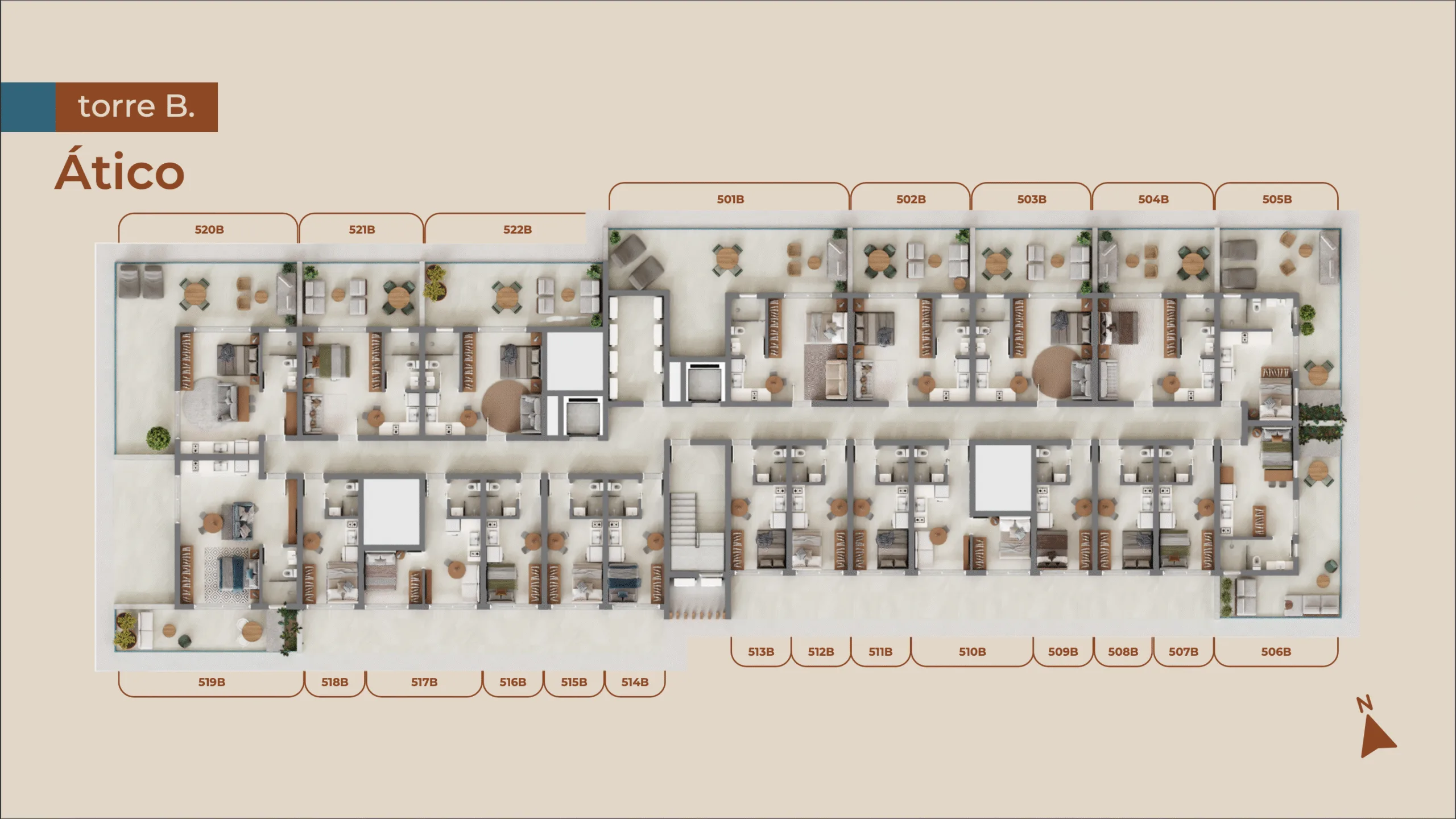 Upside Beach Studios: Contemporary Penthouse in Florianópolis