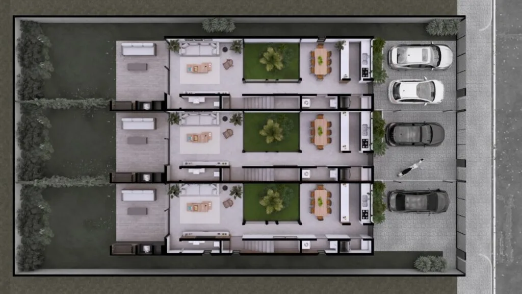 Premium Architectural House with Indoor Garden in Florianópolis - Florianópolis - Floor Plan 1 | Rocks Investments