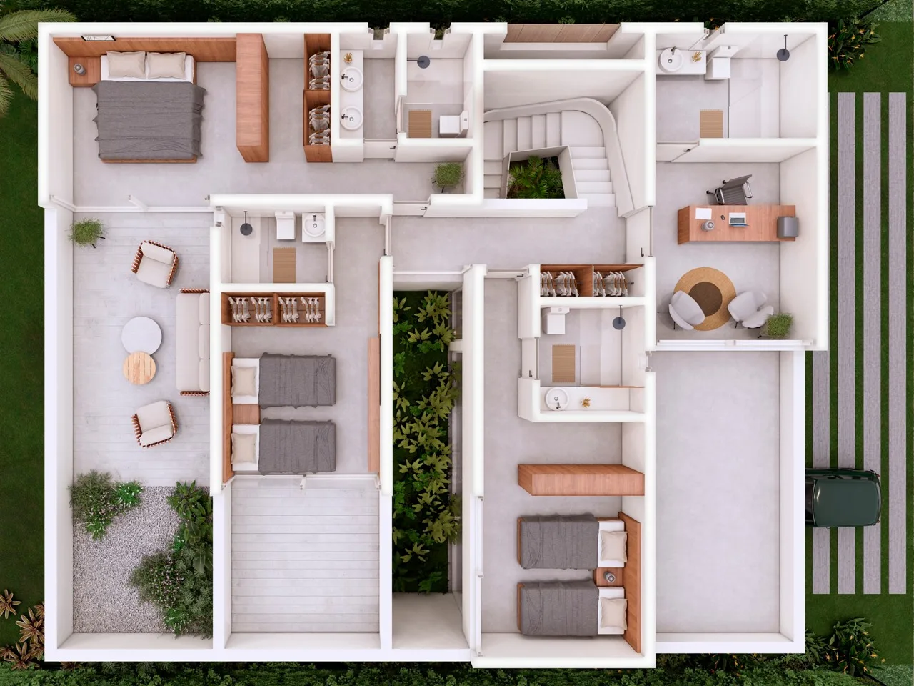 Red Park: Luxury House with Winter Garden in Florianópolis