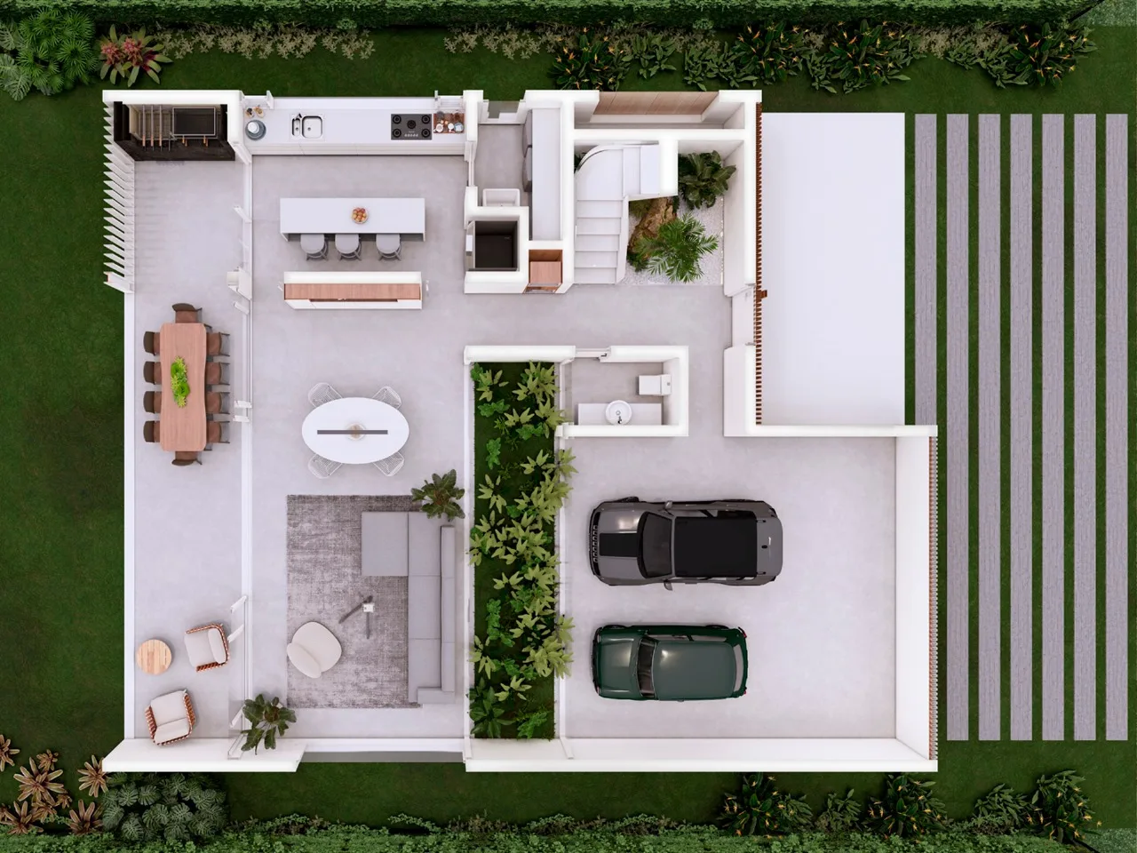 Red Park: Luxury House with Winter Garden in Rio Vermelho