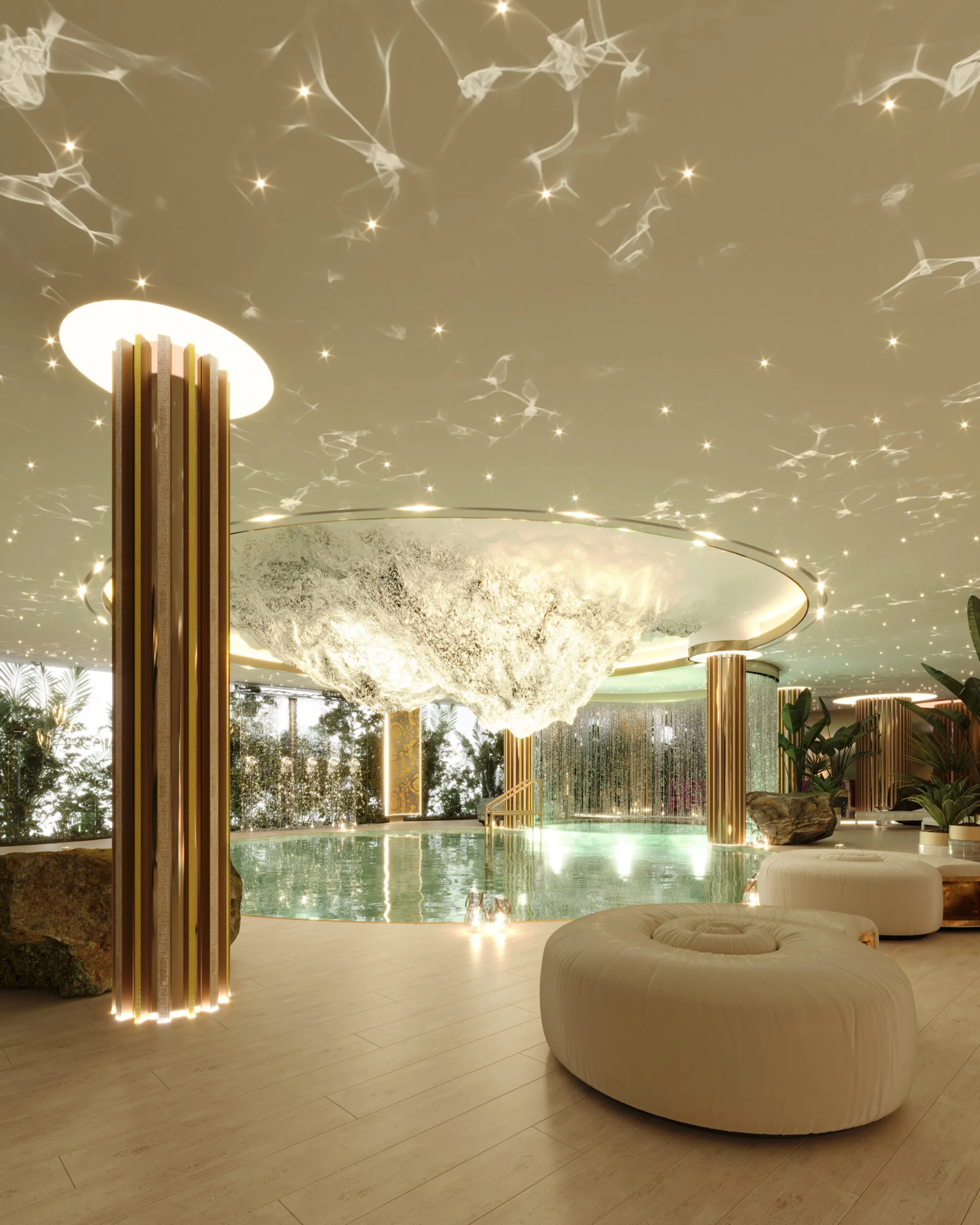 Atmosphere Home Spa: Ultra-Luxury Penthouse with Versace Interiors in Praia Brava