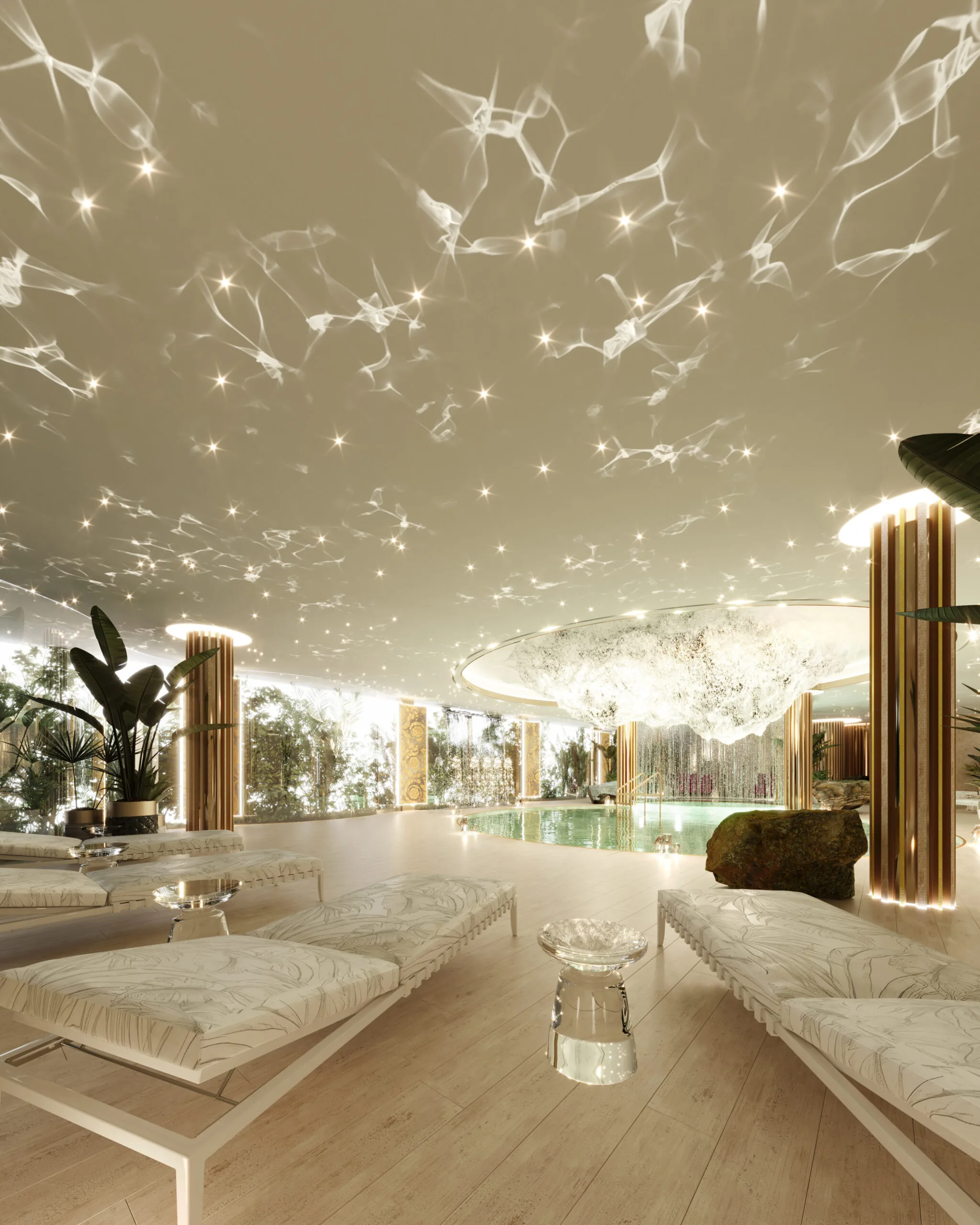 Atmosphere Home Spa: Ultra-Luxury Penthouse with Versace Interiors in Praia Brava