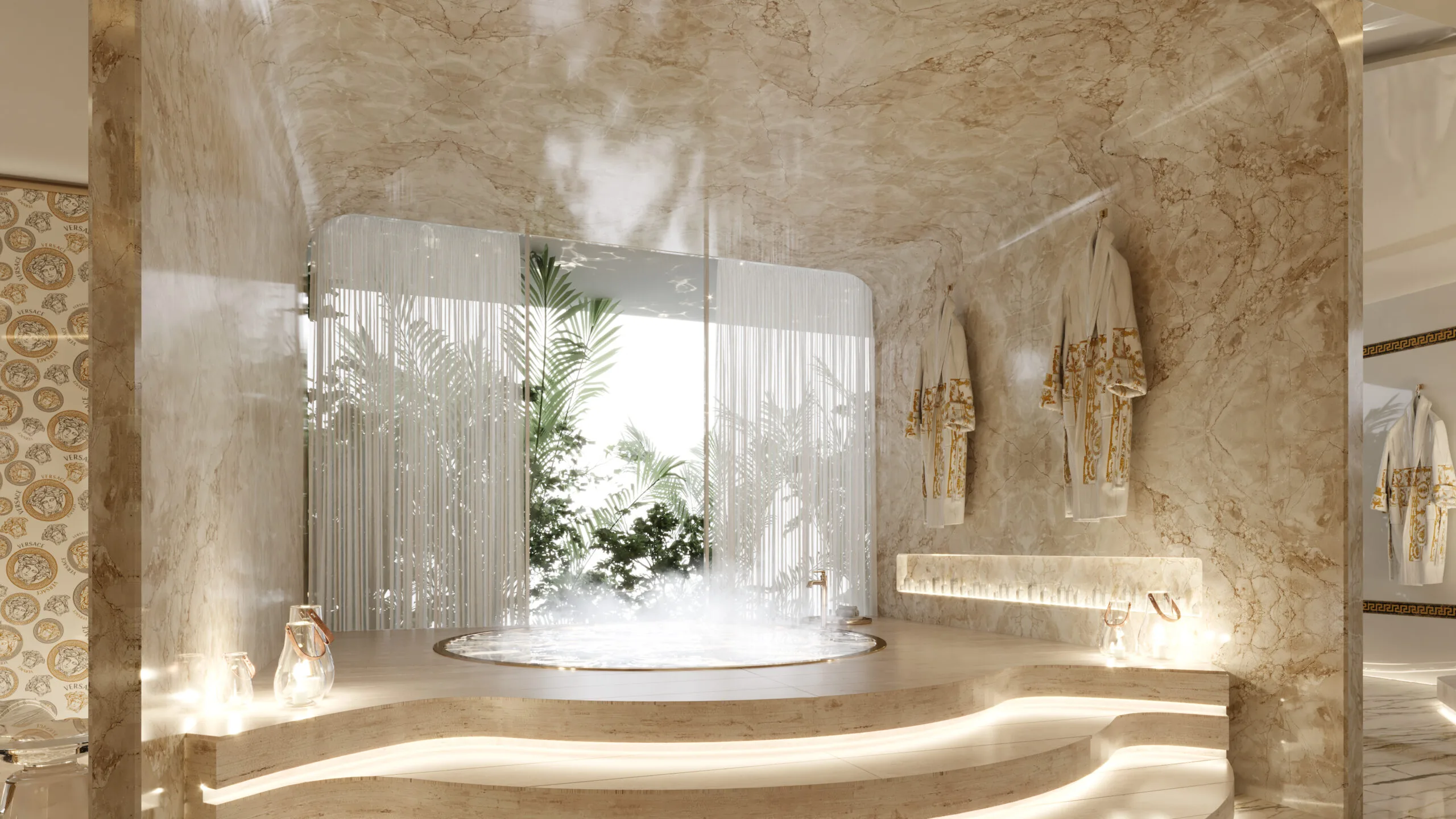 Atmosphere Home Spa: Ultra-Luxury Penthouse with Versace Interiors in Praia Brava