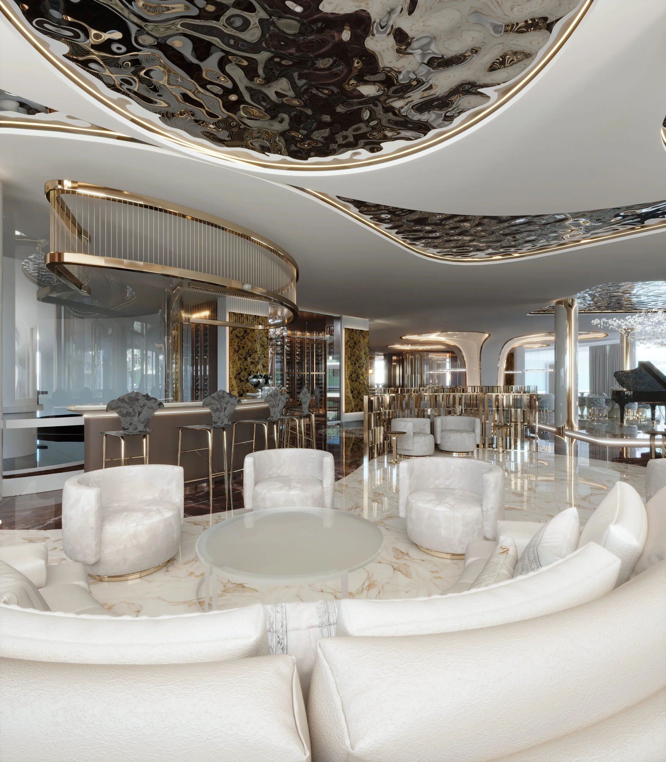 Atmosphere Home Spa: Ultra-Luxury Penthouse with Versace Interiors in Praia Brava