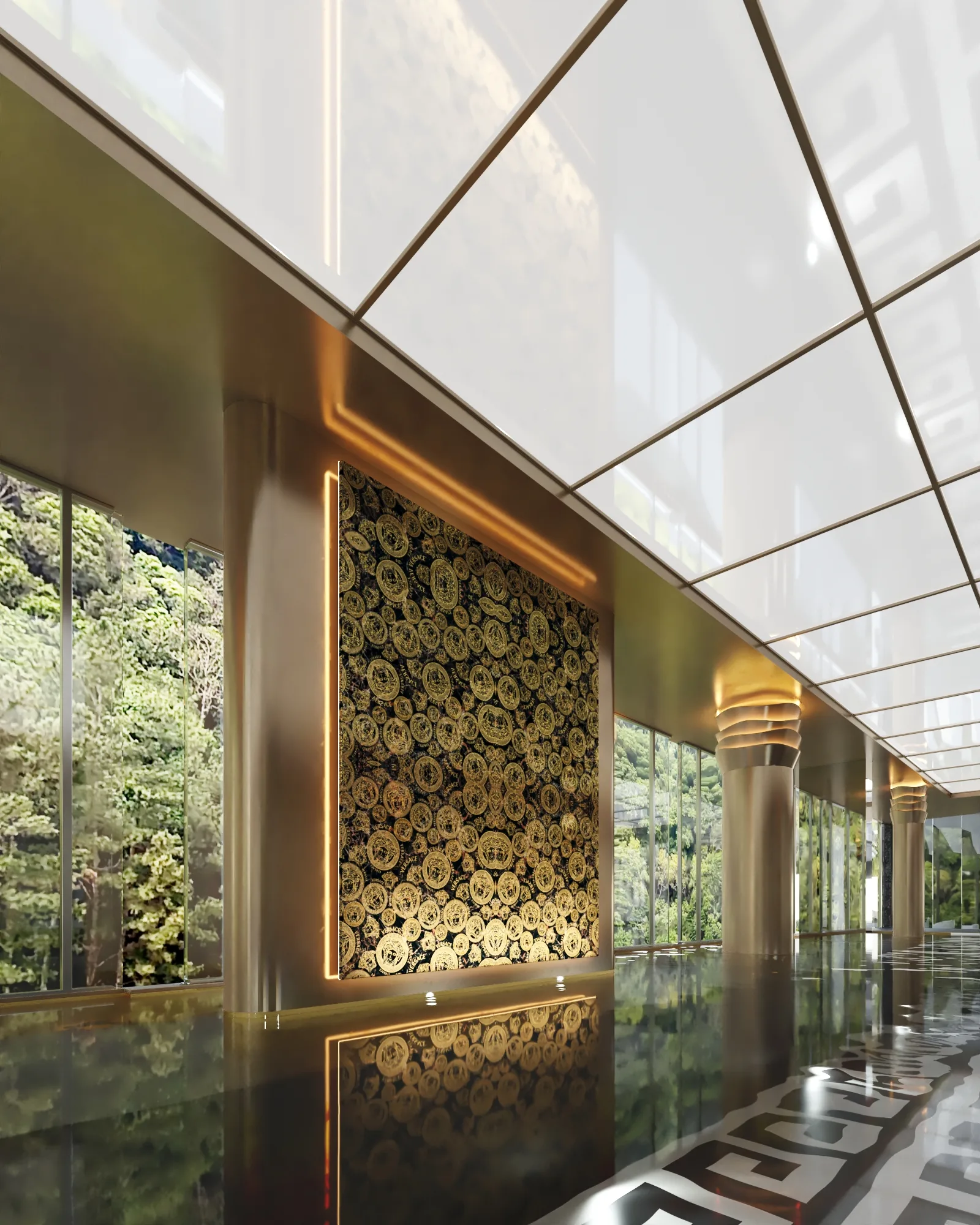 Atmosphere Home Spa: Ultra-Luxury Penthouse with Versace Interiors in Praia Brava