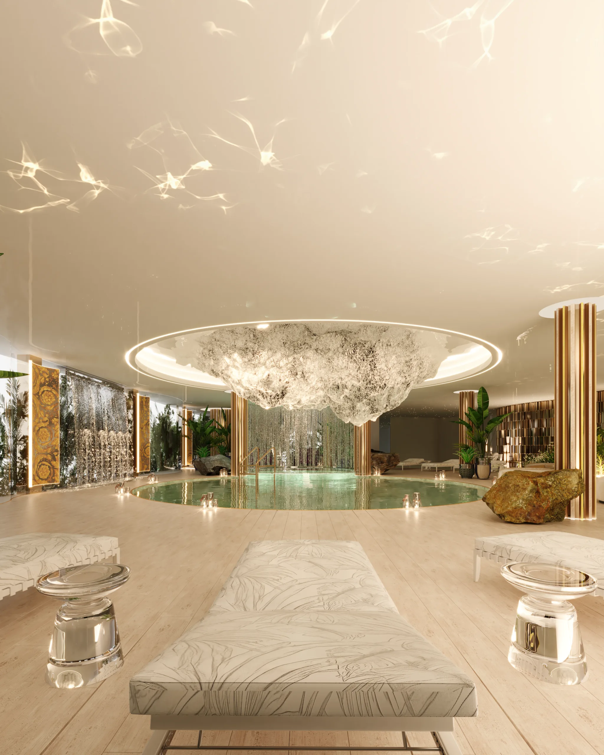 Atmosphere Home Spa: Ultra-Luxury Penthouse with Versace Interiors in Praia Brava