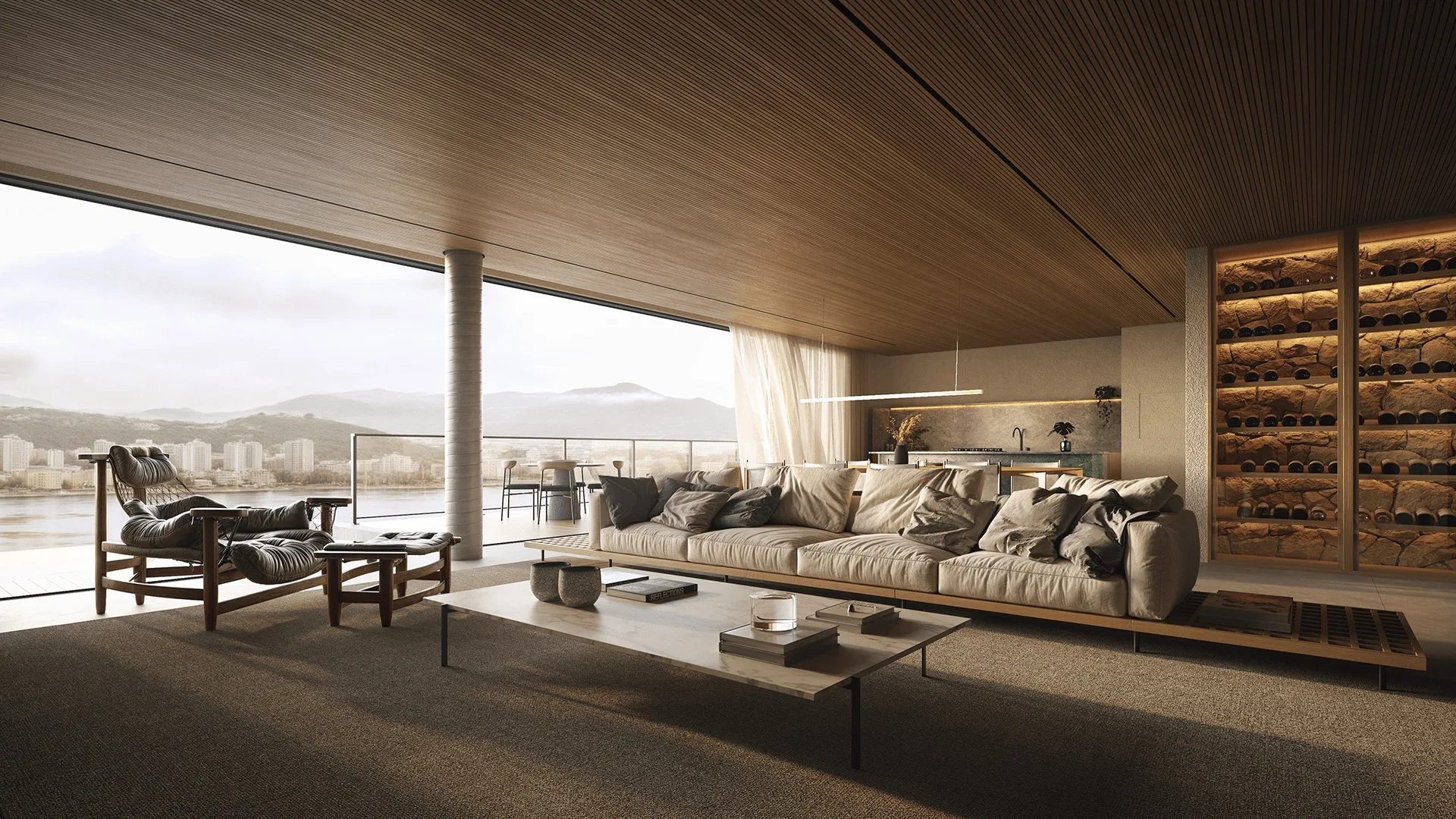 Terraço Cacupé: Exquisite Suspended Mansion with Private Pier in Cacupé