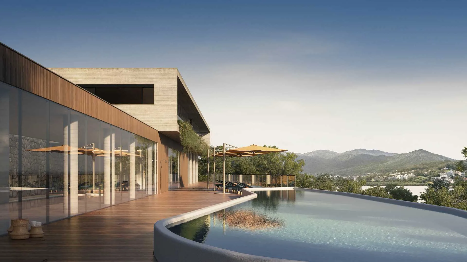 Terraço Cacupé: Exquisite Suspended Mansion with Private Pier in Cacupé