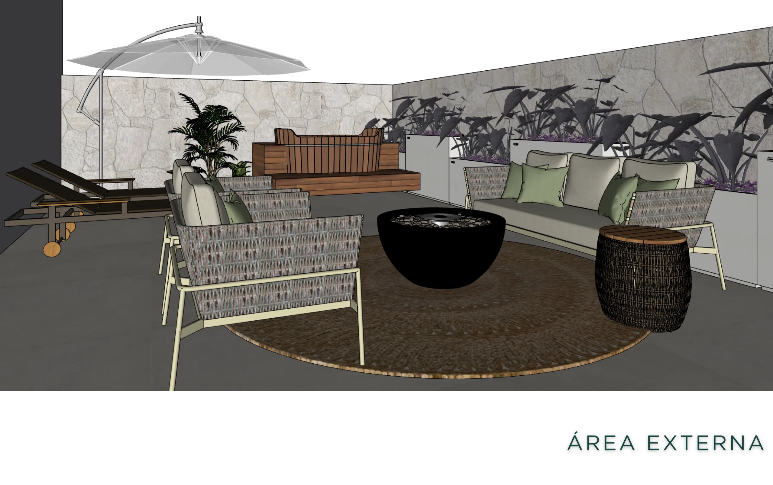 Miragio Cacupé: Apartamento de Jardim de Luxo Amobiliado em Florianópolis