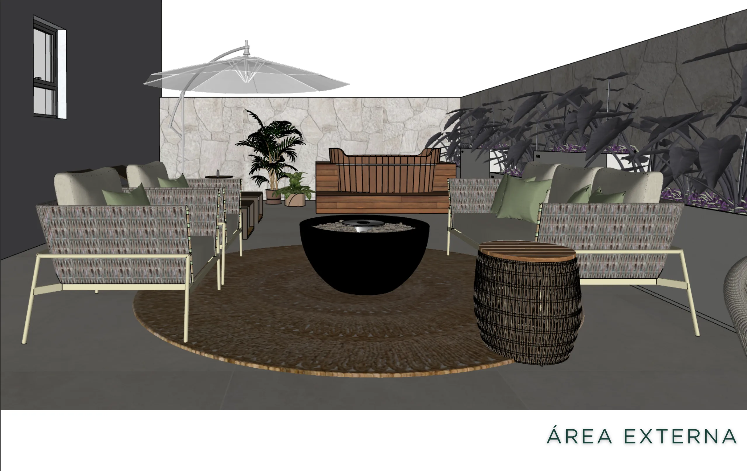 Miragio Cacupé: Apartamento de Jardim de Luxo Amobiliado em Florianópolis