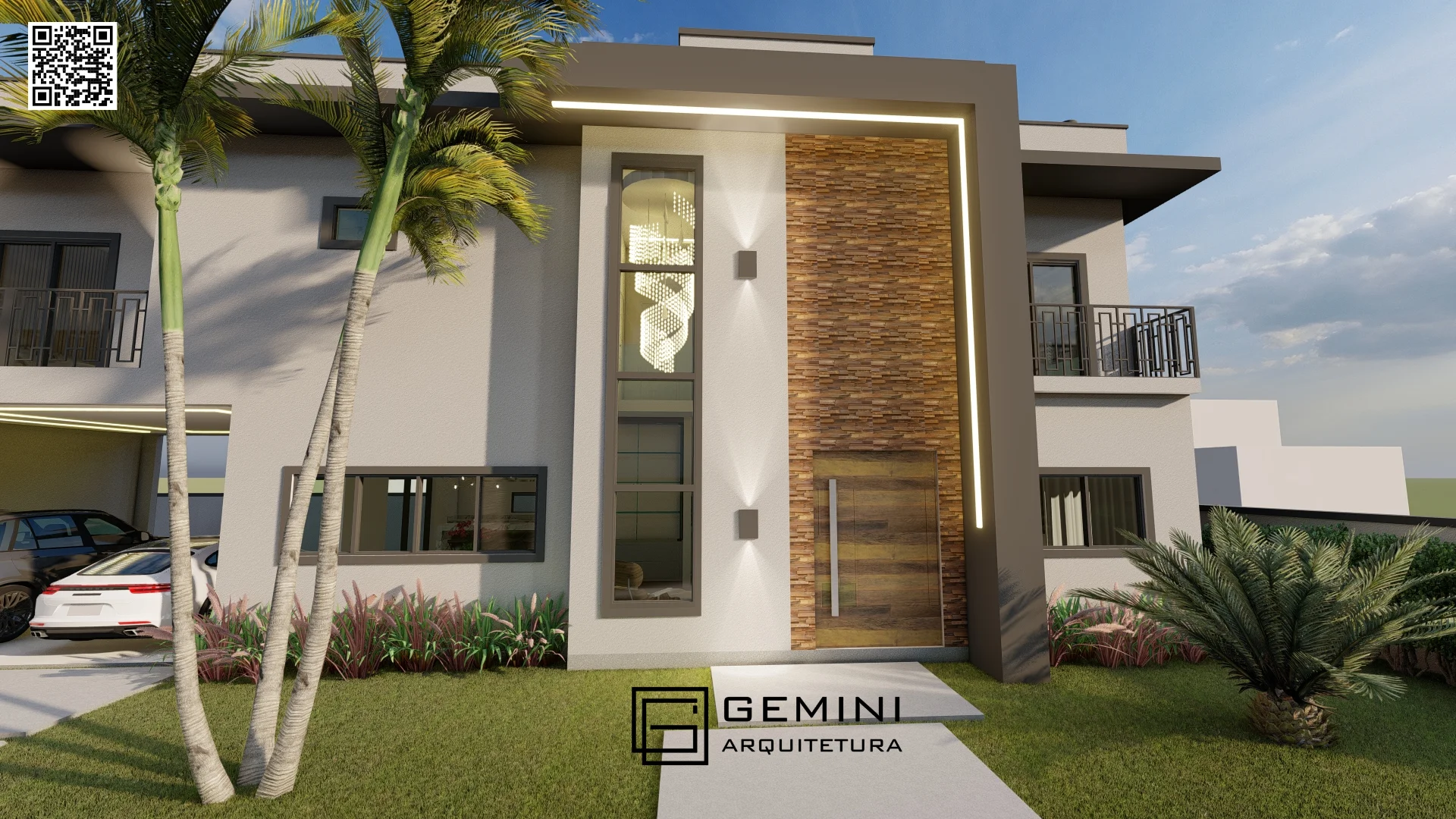 Refined Family Residence with Double-Height Architecture at Ilha do Arvoredo in Rio Vermelho