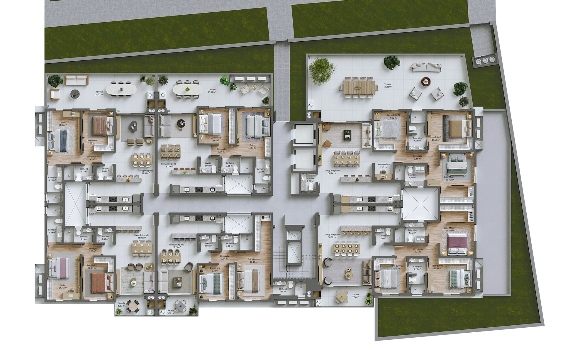 Villa Maggiore: Refined Apartment with Panoramic Vistas in João Paulo