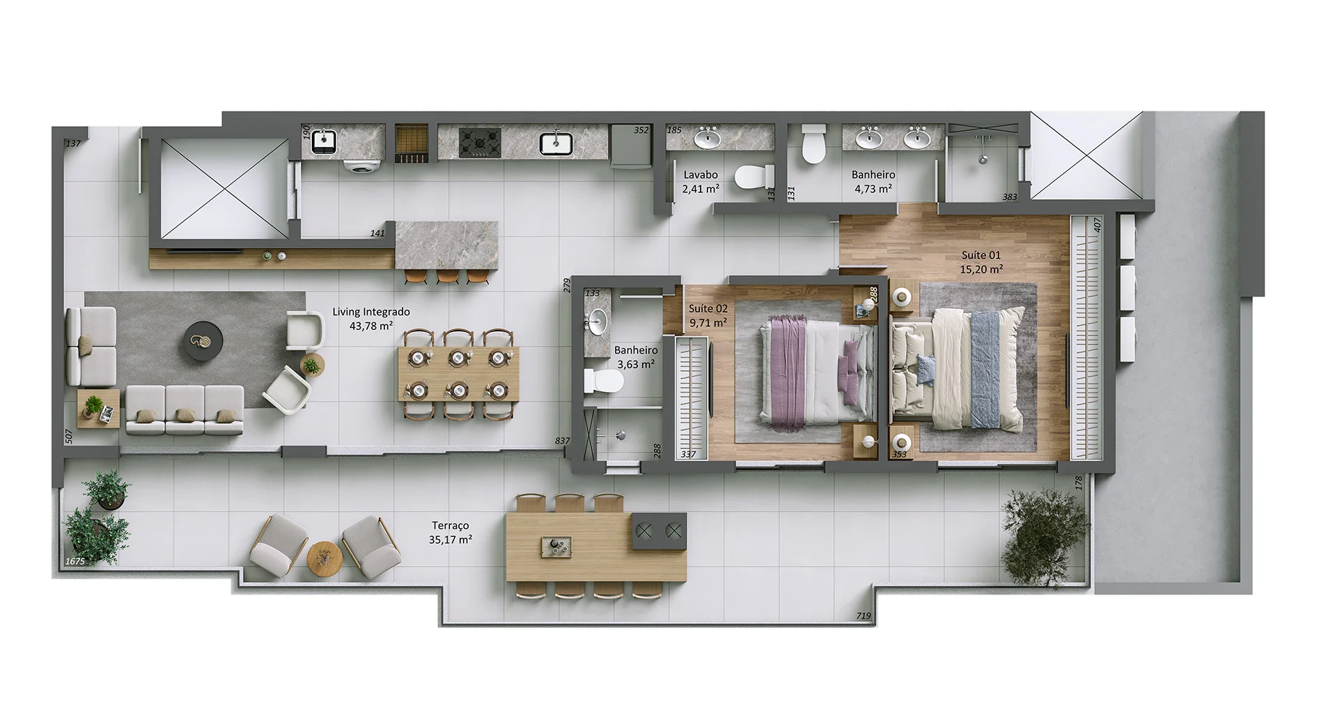 Villa Maggiore: Refined Apartment with Panoramic Vistas in João Paulo