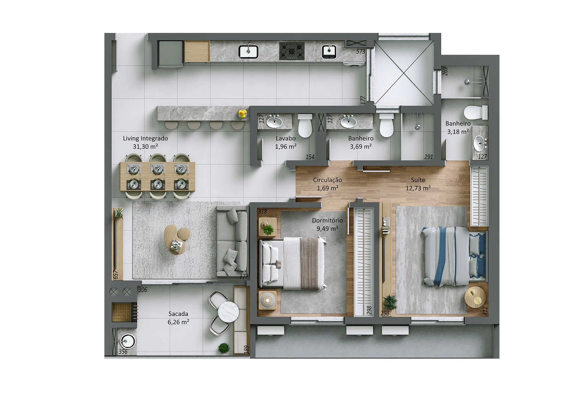 Villa Maggiore: Refined Apartment with Panoramic Vistas in João Paulo