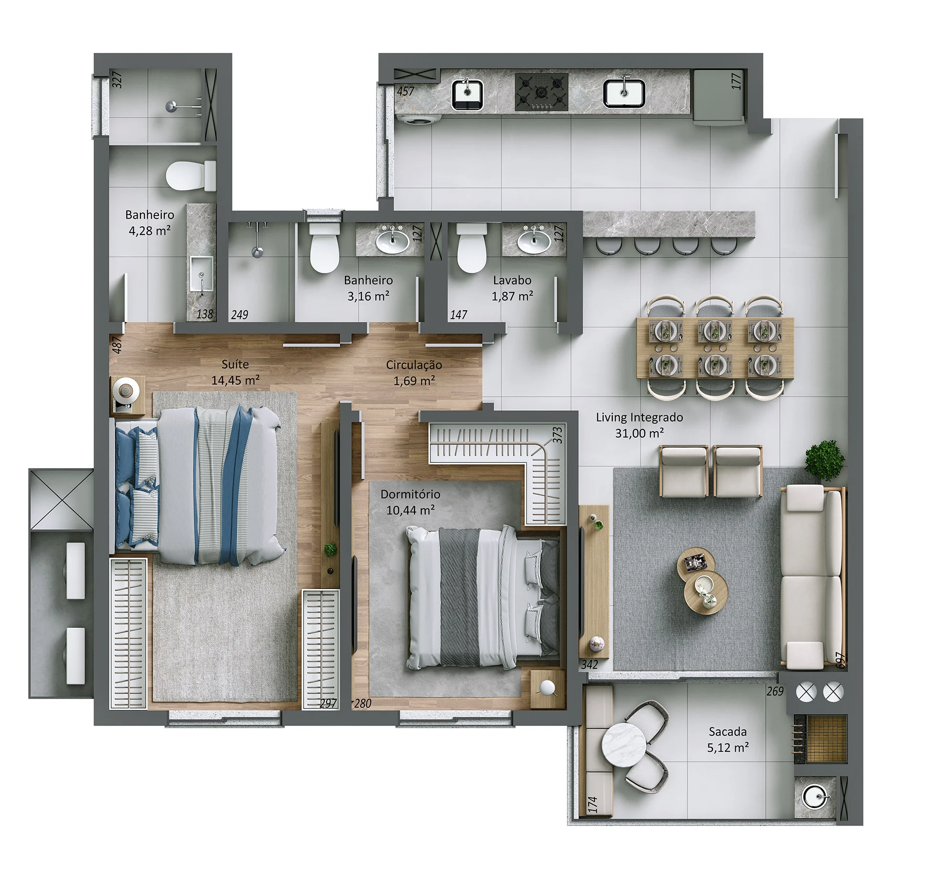 Villa Maggiore: Refined Apartment with Panoramic Vistas in João Paulo