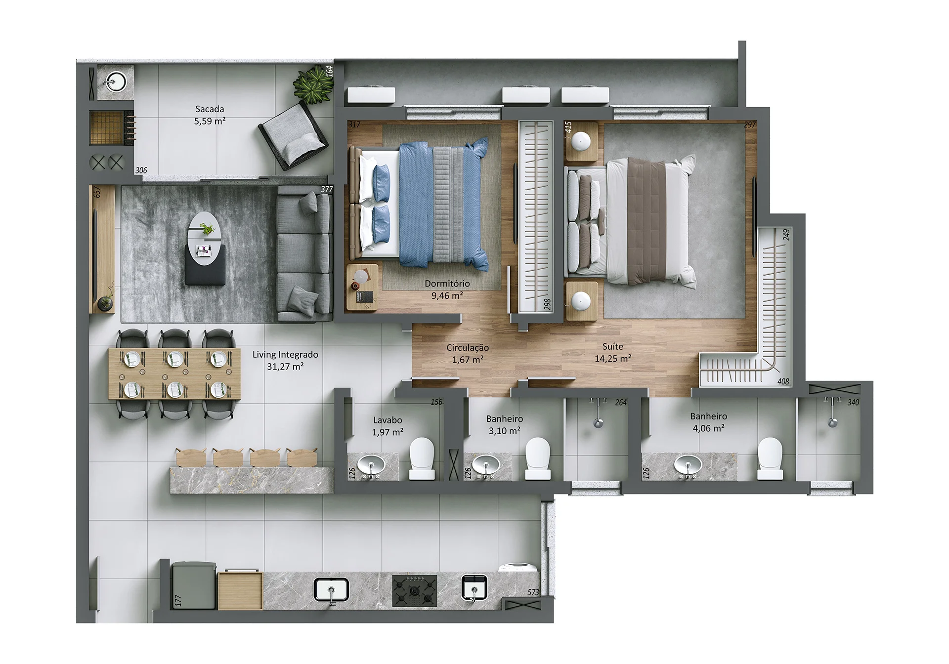 Villa Maggiore: Refined Apartment with Panoramic Vistas in João Paulo