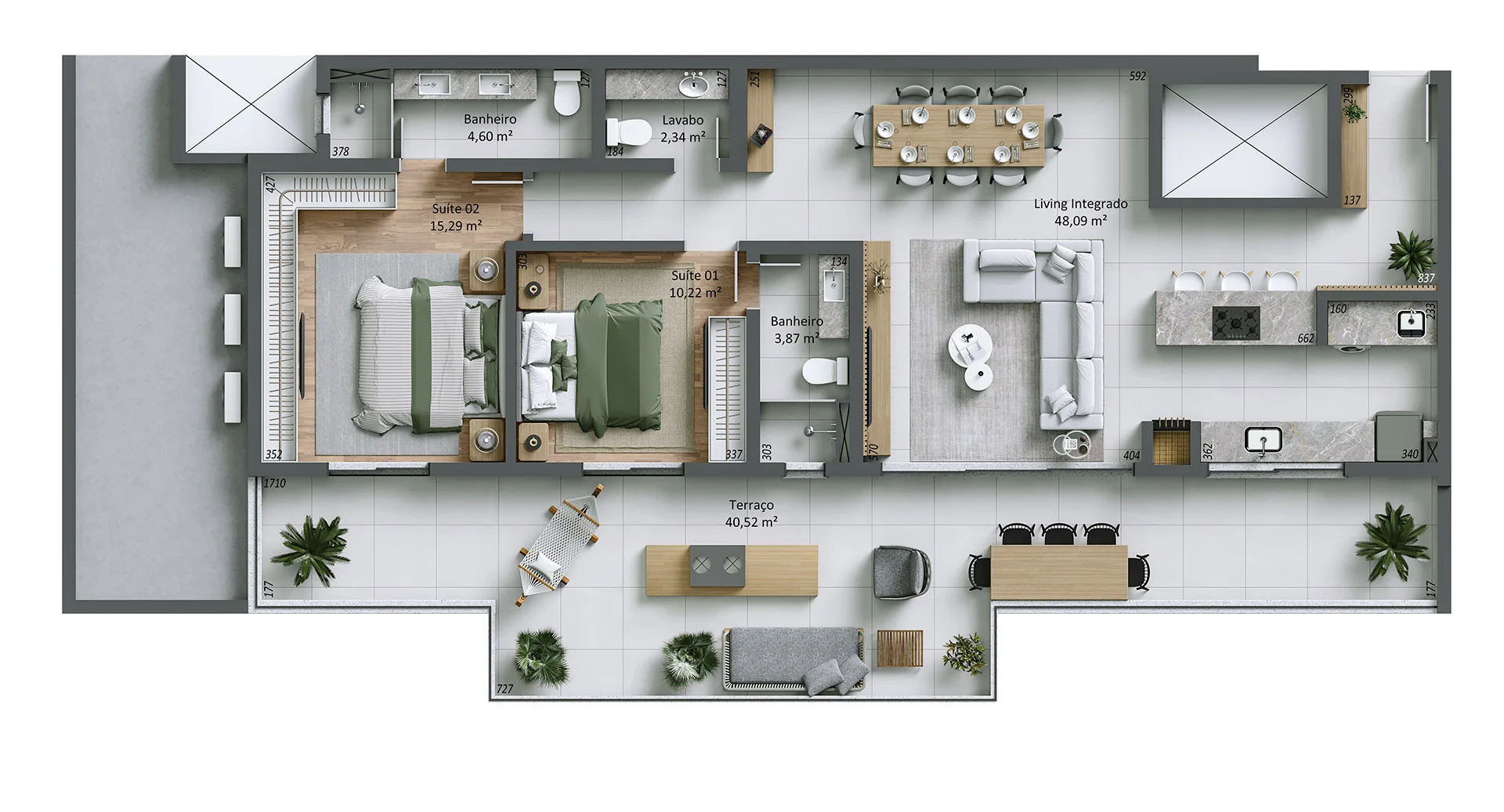 Villa Maggiore: Refined Apartment with Panoramic Vistas in João Paulo