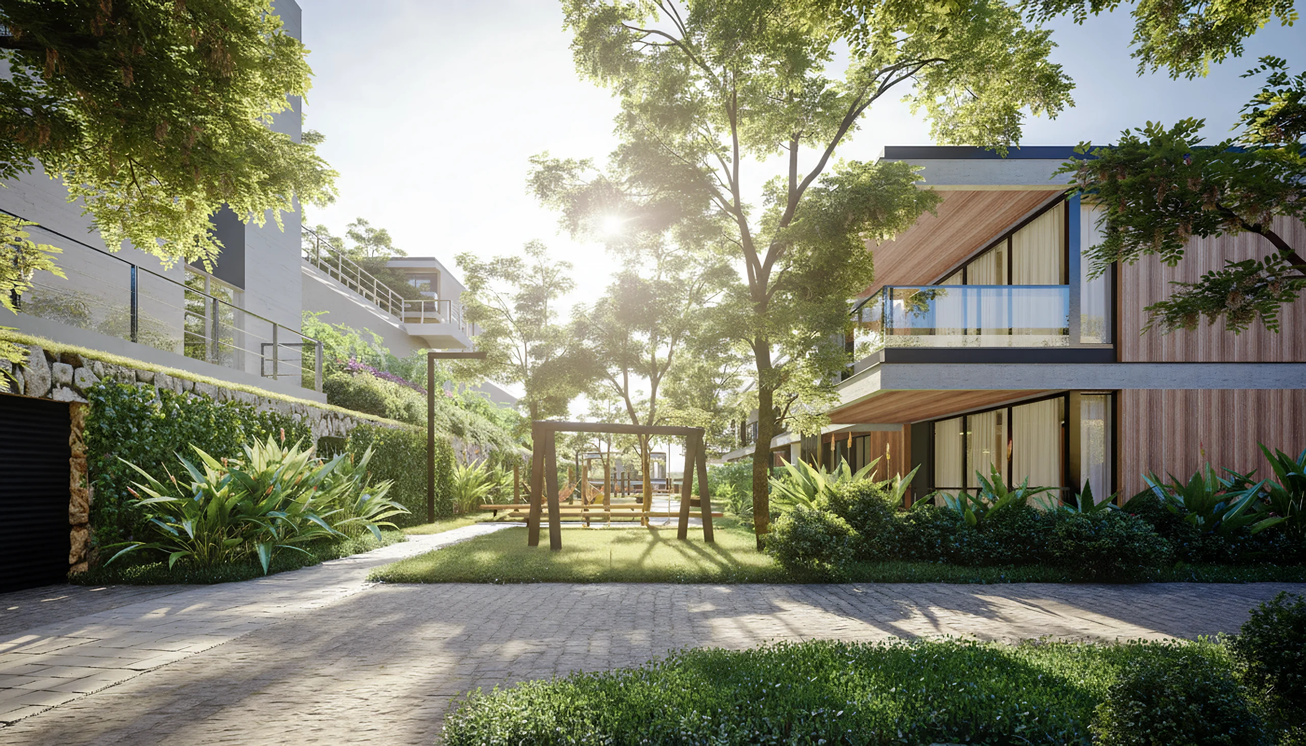 Yrupá Praia Mole: Modernist Waterfront Villa with Private Garden in Lagoa da Conceição