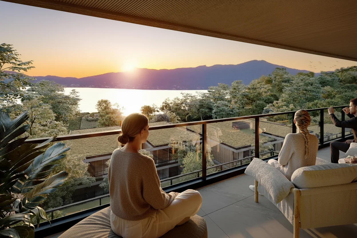 Yrupá Praia Mole: Modernist Waterfront Villa with Private Garden in Lagoa da Conceição