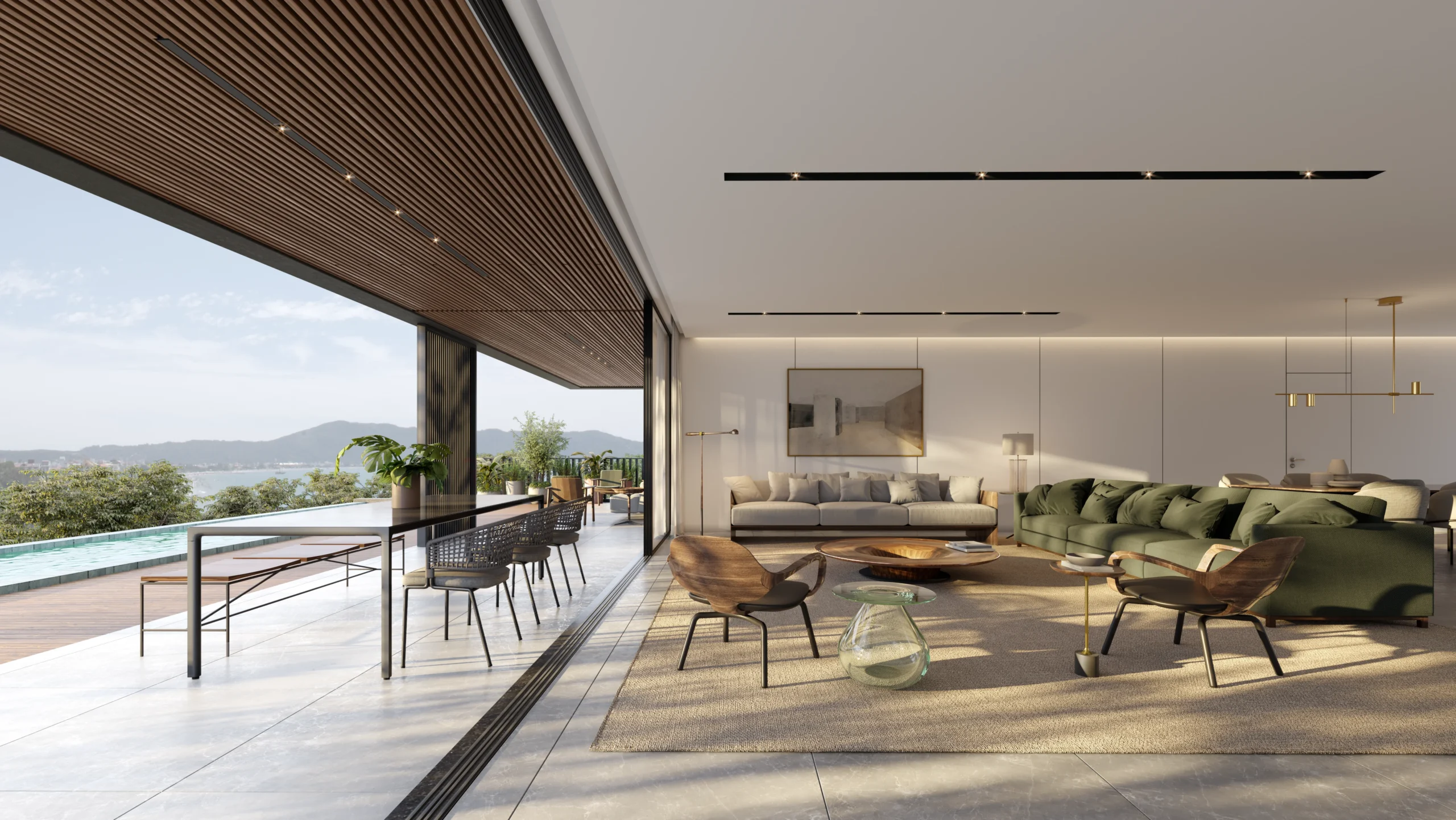 Yrupá Praia Mole: Modernist Waterfront Villa with Private Garden in Lagoa da Conceição