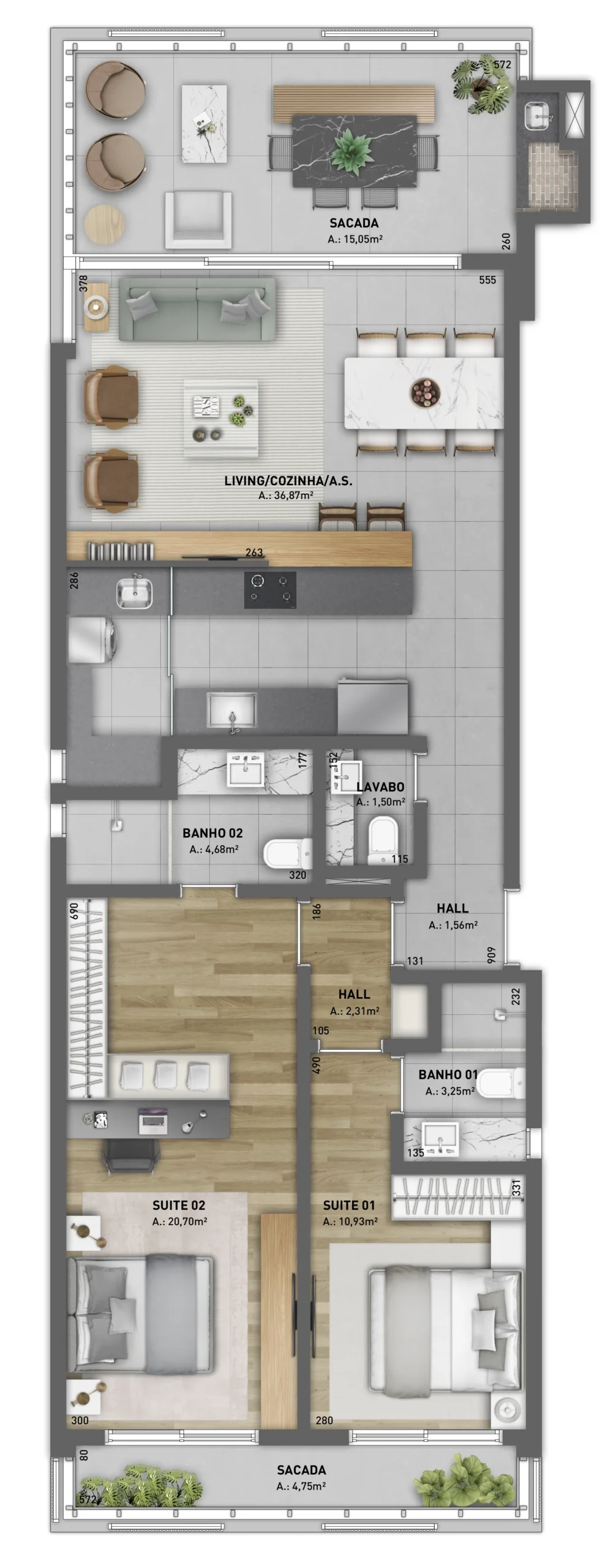 Yrupá Praia Mole: Modernist Waterfront Villa with Private Garden in Lagoa da Conceição